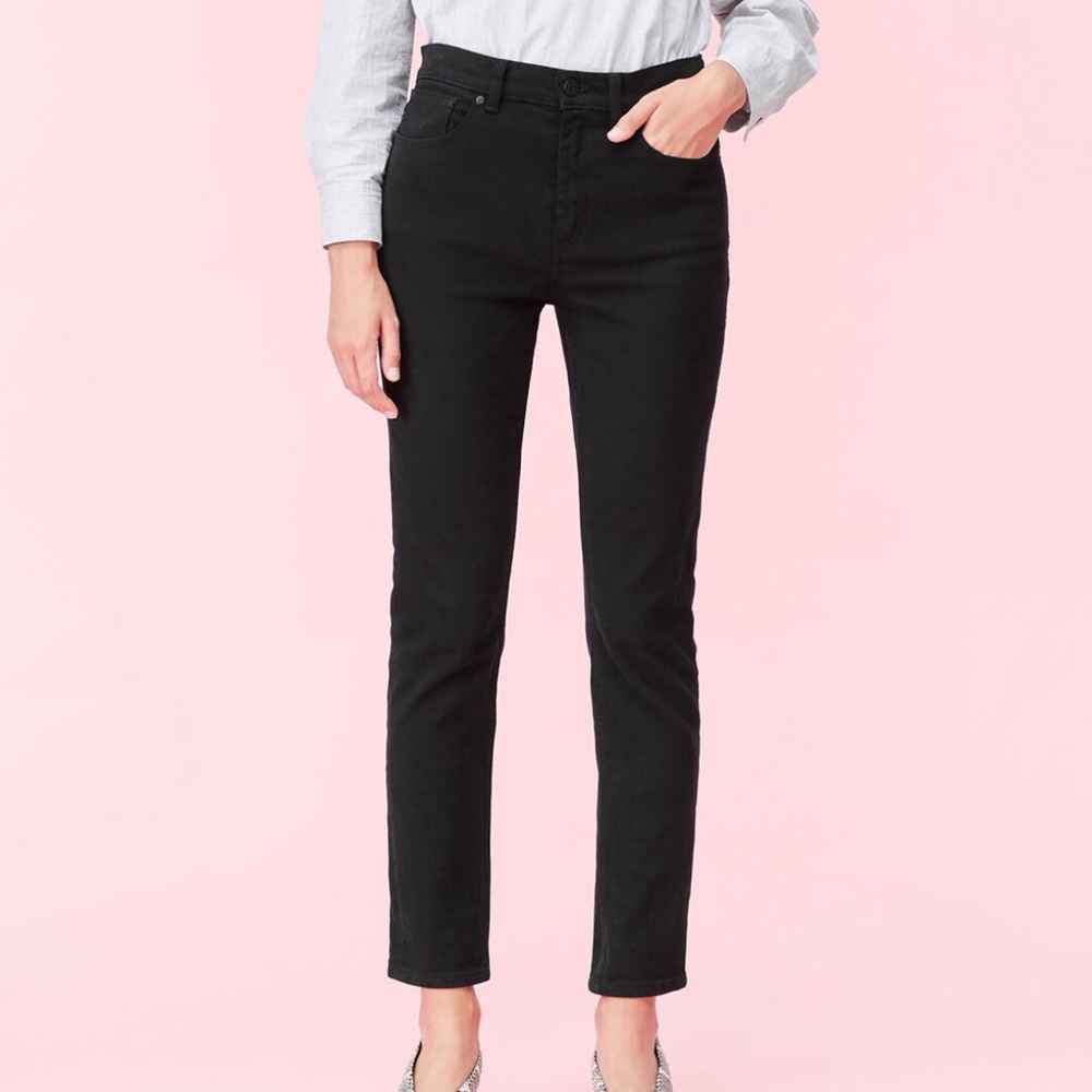La Vie Rebecca Taylor straight black jeans size 28